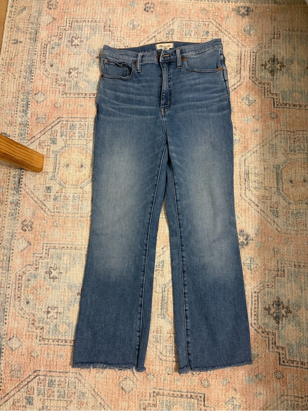 Madewell Mid Wash Blue Straight-Leg Jeans